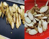 皮を焼いて香ばしい！鬼旨鶏ごぼう煮作り方2写真