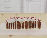 ラズベリーのマーブルケーキ作り方17写真