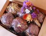 HMで☆マフィン紫芋バナナホワイトチョコ作り方20写真