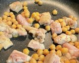 鶏肉とひよこ豆のカレー作り方2写真