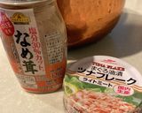 なめたけとシーチキンの炊き込みご飯作り方1写真
