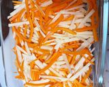 レンジで作り置き！人参じゃが芋のきんぴら作り方2写真