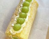 シャインマスカットの米粉ロールケーキ作り方17写真
