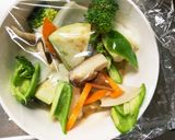 レンジ肉無豆腐味噌きな粉パスタ味野菜炒め作り方13写真