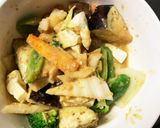 レンジ肉無豆腐味噌きな粉パスタ味野菜炒め作り方15写真
