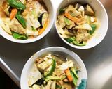 レンジ肉無豆腐味噌きな粉パスタ味野菜炒め作り方16写真