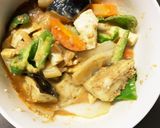 レンジ肉無豆腐味噌きな粉パスタ味野菜炒め作り方17写真