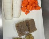 圧力鍋で☆もつ煮☆彡作り方2写真