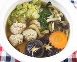 生姜の効いたお手軽「つくね鍋」作り方6写真