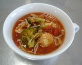 ふわふわ鶏団子のトマトスープ作り方6写真