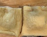 さけるチーズと油揚げ納豆挟み焼き作り方2写真