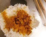 ロールキャベツの最後にカレー焼きお結び作り方1写真