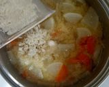 手軽な根菜と豆（おから）のほっこり味噌汁作り方9写真