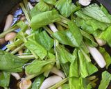 ほうれん草の卵とじ丼作り方1写真