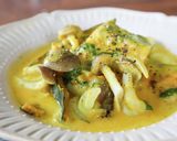 レンジで簡単！秋鮭とかぼちゃのミルク煮作り方5写真