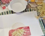 餃子の皮でベーコンチーズ巻【お弁当の具】作り方2写真