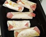 餃子の皮でベーコンチーズ巻【お弁当の具】作り方4写真