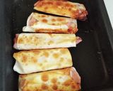 餃子の皮でベーコンチーズ巻【お弁当の具】作り方5写真