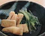 レンジで簡単☆水菜と油揚げの煮びたし作り方5写真