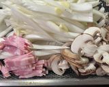 白菜の芯でペペロンチーノスープ作り方1写真