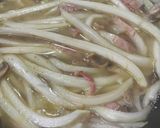 白菜の芯でペペロンチーノスープ作り方3写真