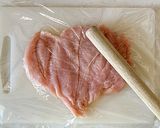 オーブンなし♪鶏むね肉の絶品ミックスピザ作り方2写真