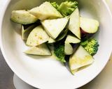 レンジもやし入コク旨オイきな粉味甘酢酢豚作り方8写真