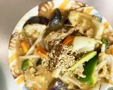 レンジもやし入コク旨オイきな粉味甘酢酢豚作り方17写真