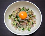 簡単☆お手軽餃子の具丼♩作り方7写真
