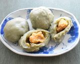 さつまいもとよもぎのお餅作り方6写真