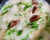 【スープ食】レタスのコンソメ牛乳スープ作り方4写真