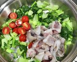小松菜と*ヤリイカの具だくさんパスタ作り方6写真