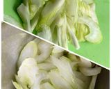 セロリのピリ辛ナムル♫作り方1写真