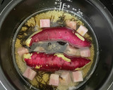 さつまいもとベーコンの炊き込みご飯作り方3写真