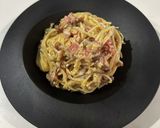 【究極】ペペロンチーノ×カルボナーラ作り方10写真