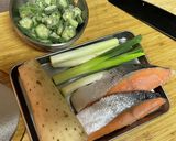 鮭と山かけの料亭風お味噌汁作り方2写真