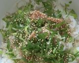 やきとり缶詰で☆塩やきとり葱まみれ丼作り方9写真