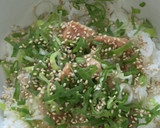 やきとり缶詰で☆塩やきとり葱まみれ丼作り方9写真