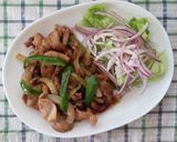 1人前豚こま肉100gで！生姜焼♪作り方2写真