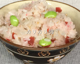 栗ときのこのおこわ作り方4写真
