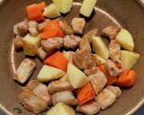 トンカツ用肉で作る♩がっつり酢豚作り方4写真