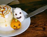 ハロウィン 蜘蛛の巣パンケーキ作り方23写真