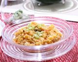 朝ごはんに☆トマトスープリメイクリゾット作り方5写真