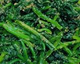 下茹レンジで3分！ほうれん草の胡麻和え作り方7写真