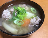 体が温まるあごだし使用ほっこり豚汁作り方4写真