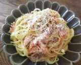 簡単！サーモンのクリームパスタ！作り方7写真
