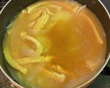 具だくさんジャガイモの味噌汁・カレー風味作り方4写真