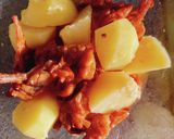 レンジで！じゃがいもとさつま揚げの煮物作り方4写真