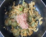 へちまのツナ入り味噌煮作り方6写真