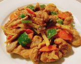 豚肉と野菜のピリ辛オーロラソース作り方9写真